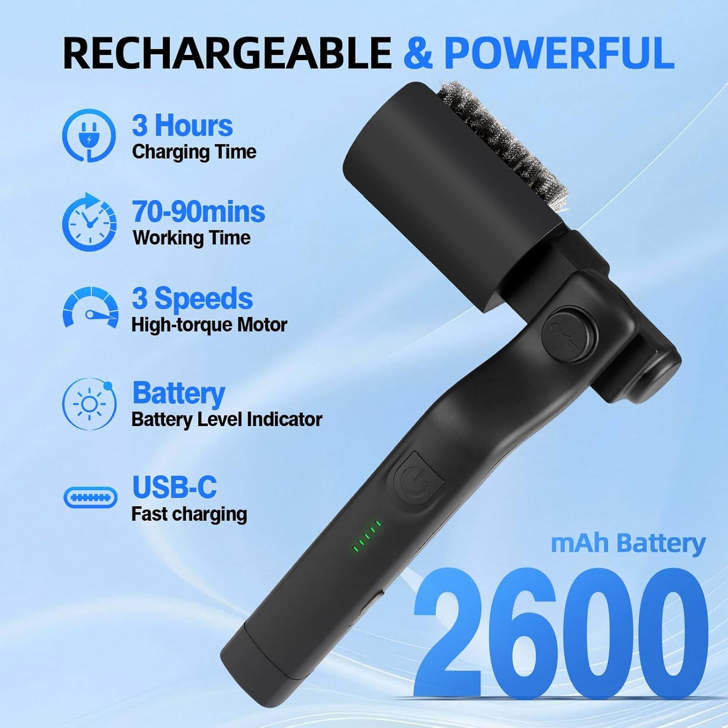 GrillBoss Cordless Power Scrubber Pro