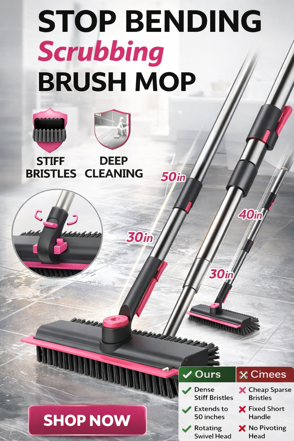 Heavy Duty Floor Scrub Brush